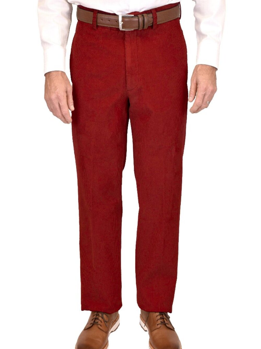 Charleston Khakis 12 Wale Corduroy Pants Red Size 35 NWT